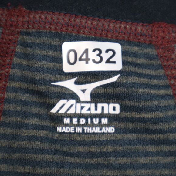 Mizuno Shirt Womens Medium Black Green 1/4 Zip Pullover Lightweight Running Top - Picture 6 of 16